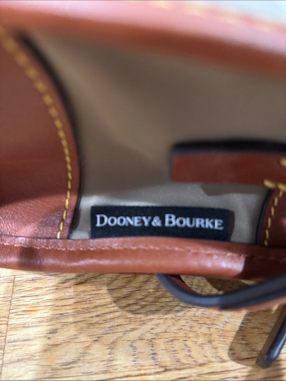 Dooney & Bourke sage green and Brown Nylon Crossbody with Leather Trim - Picture 7 of 10